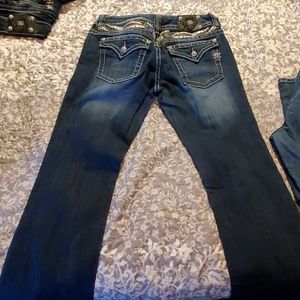 Miss me womens boot leg Jean's size 32/ins 34